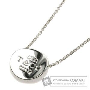 Tiffany Concave Circle Necklace Silver